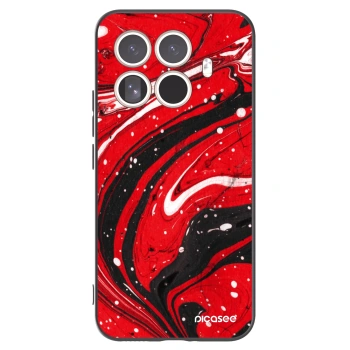Picasee silikonski črni ovitek za Xiaomi 15T Pro - Red black