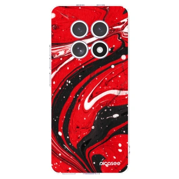 Picasee silikonski prozorni ovitek za Xiaomi Redmi Note 15 - Red black