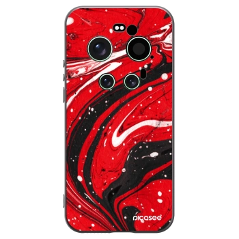 Picasee silikonski črni ovitek za Xiaomi 17 Ultra - Red black