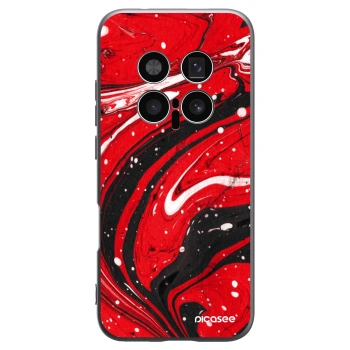 Picasee silikonski črni ovitek za Honor Magic8 Pro 5G - Red black