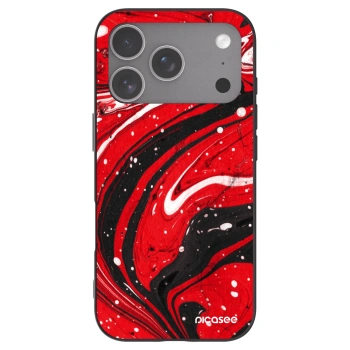 Picasee silikonski črni ovitek za Apple iPhone 18 Pro - Red black