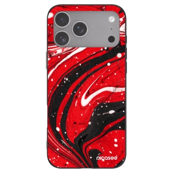 Picasee silikonski črni ovitek za Apple iPhone 18 Pro Max - Red black