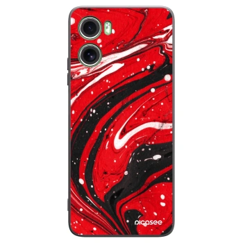 Picasee silikonski črni ovitek za Motorola Moto G06 - Red black