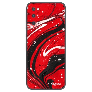 Picasee silikonski črni ovitek za Samsung Galaxy S20 G980F - Red black