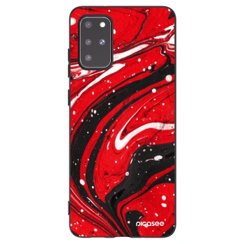Picasee silikonski črni ovitek za Samsung Galaxy S20+ G985F - Red black