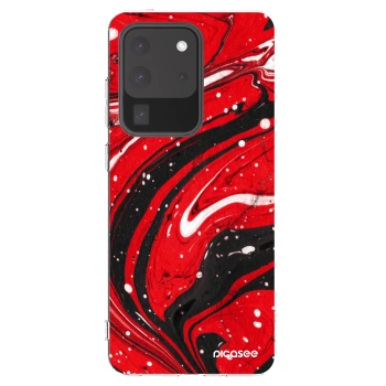 Picasee silikonski prozorni ovitek za Samsung Galaxy S20 Ultra 5G G988F - Red black