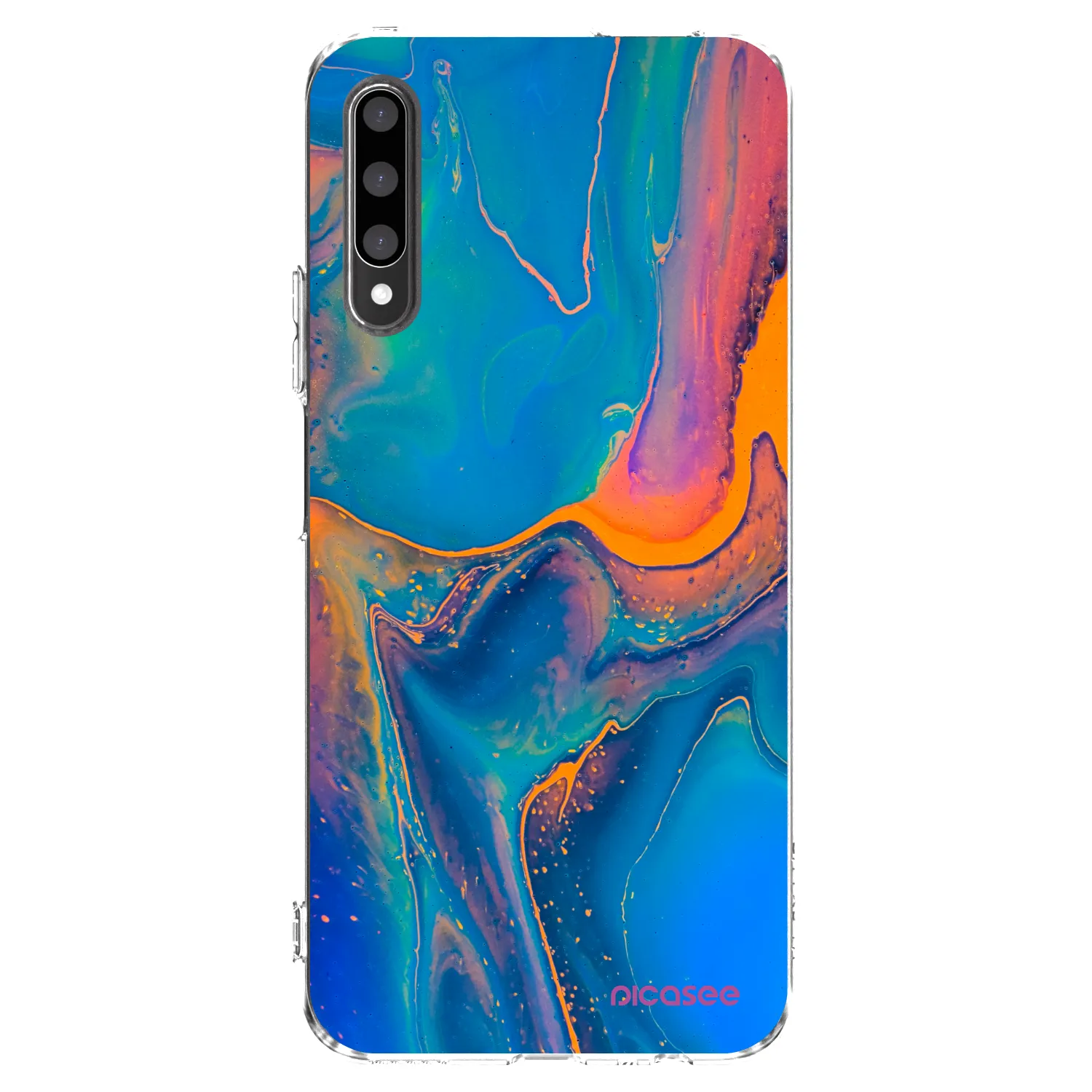 Picasee silikonski prozorni ovitek za Honor 9X Pro - Rainbow