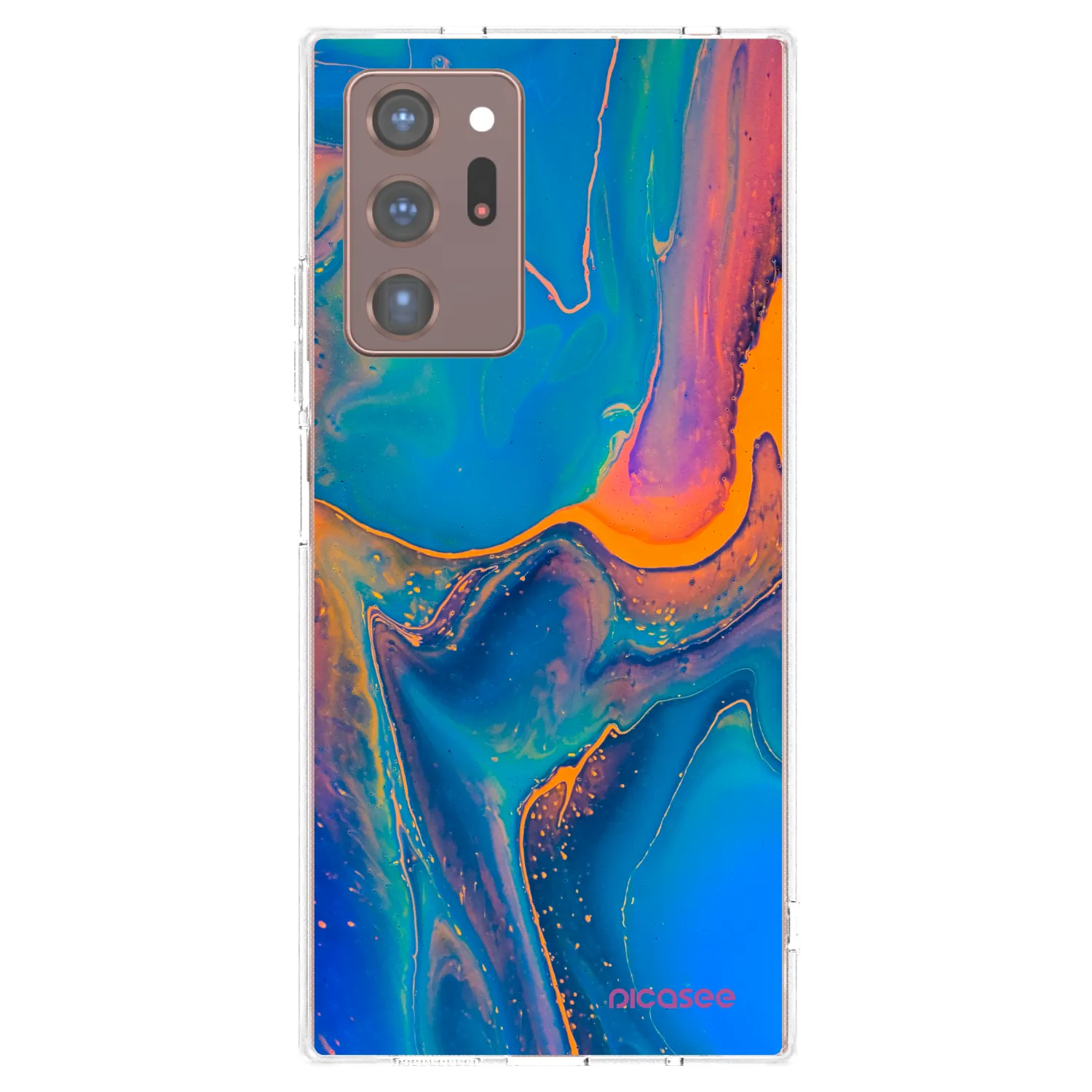 Picasee silikonski prozorni ovitek za Samsung Galaxy Note 20 Ultra - Rainbow