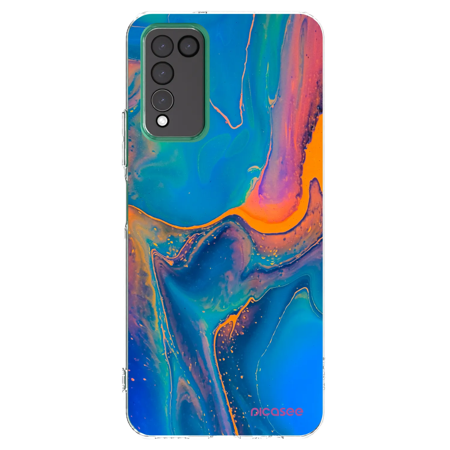 Picasee silikonski prozorni ovitek za Honor 10X Lite - Rainbow