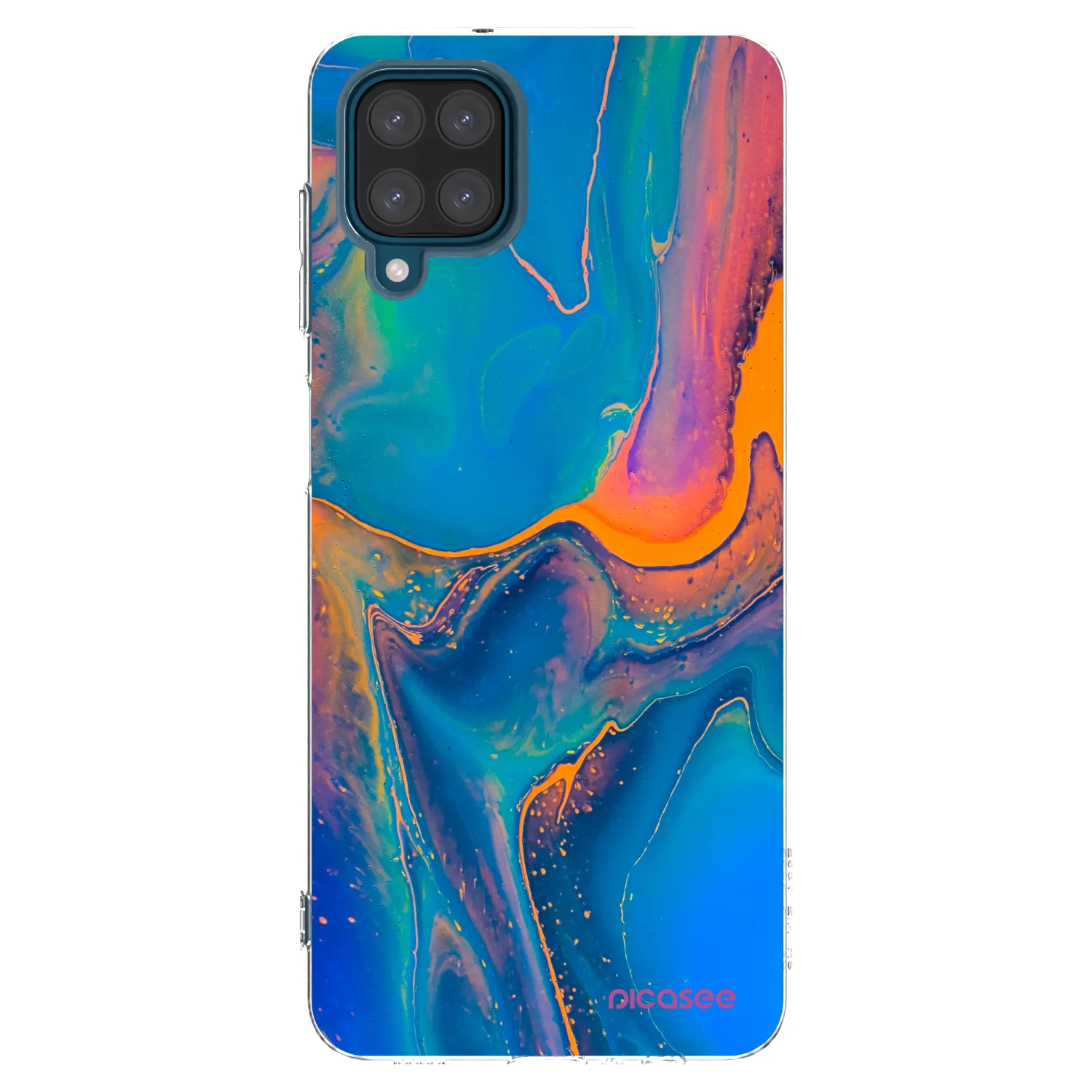 Picasee silikonski prozorni ovitek za Samsung Galaxy A12 A125F - Rainbow