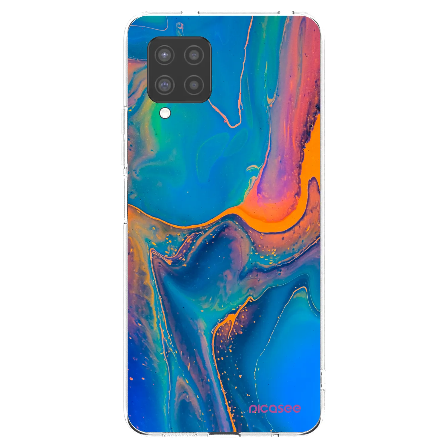 Picasee silikonski prozorni ovitek za Samsung Galaxy A42 A426B - Rainbow