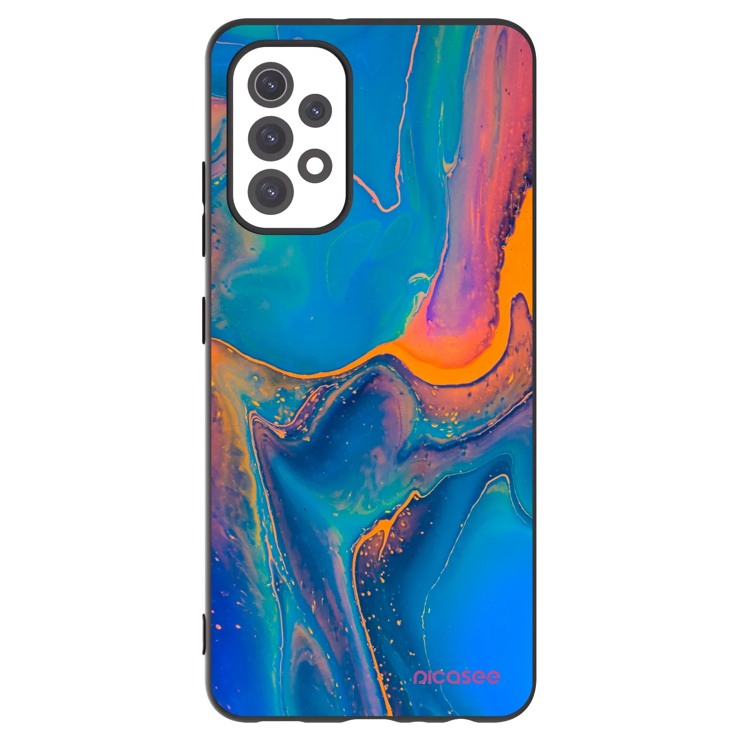 Picasee silikonski črni ovitek za Samsung Galaxy A32 5G A326B - Rainbow