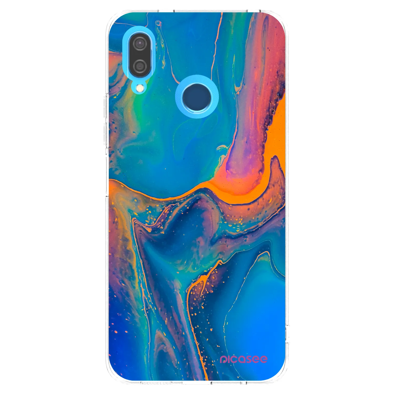 Picasee silikonski prozorni ovitek za Huawei P20 Lite - Rainbow