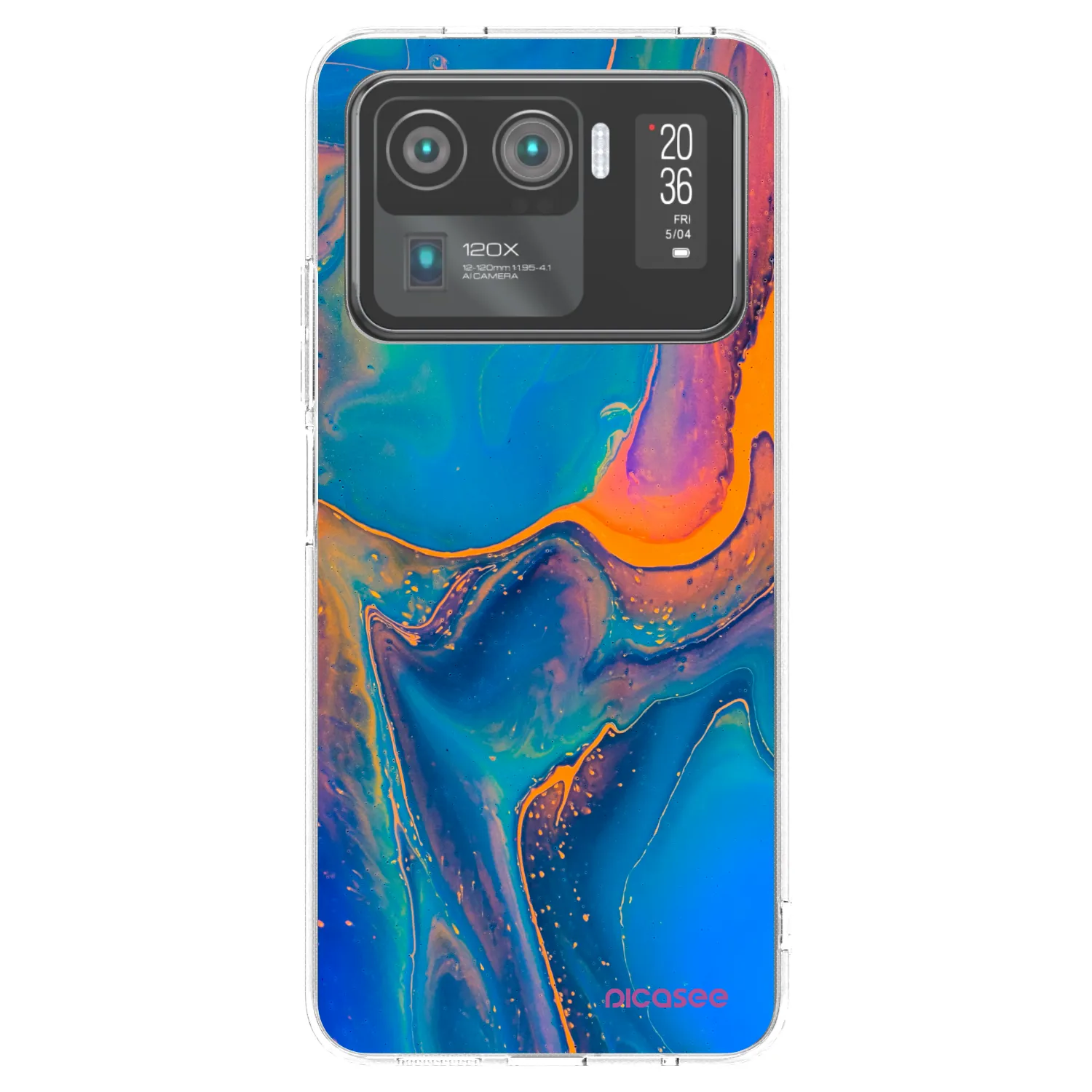 Picasee silikonski prozorni ovitek za Xiaomi Mi 11 Ultra - Rainbow
