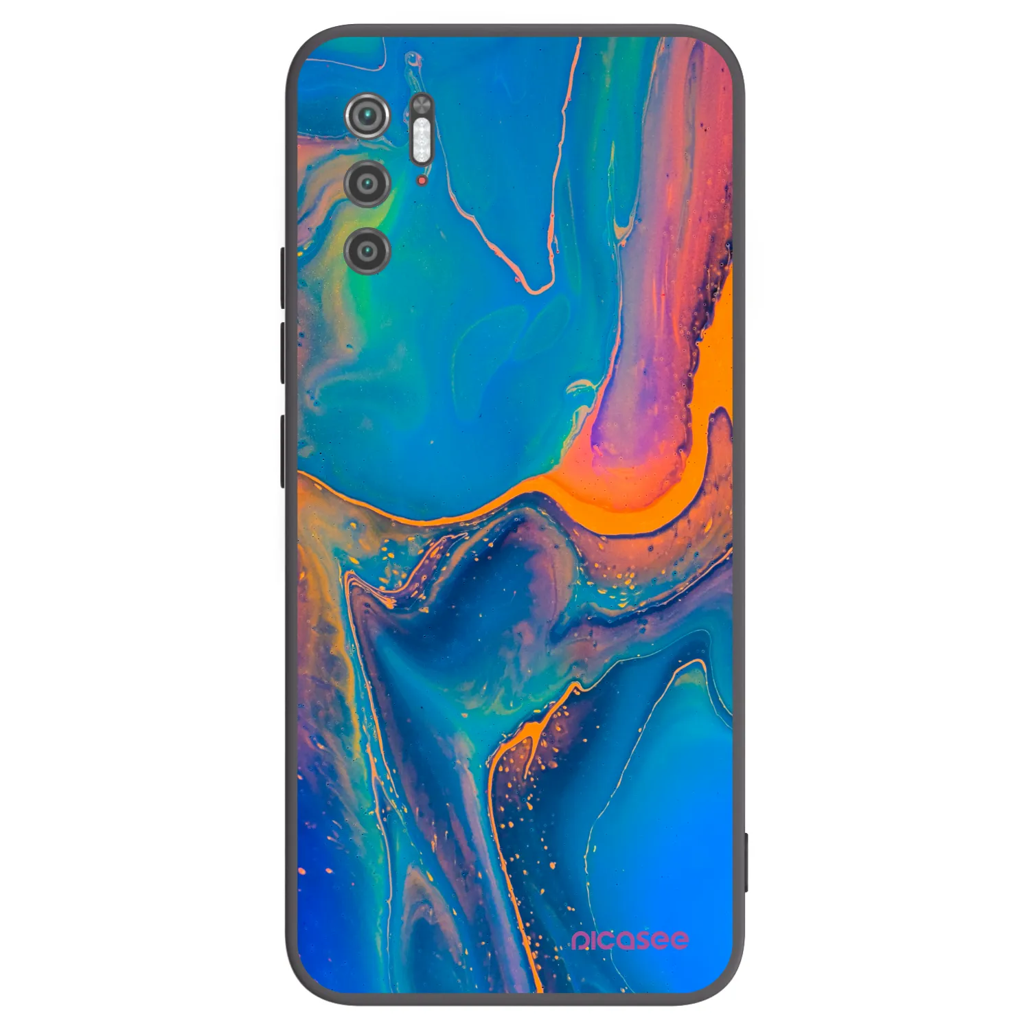 Picasee silikonski črni ovitek za Xiaomi Poco M3 Pro 5G - Rainbow