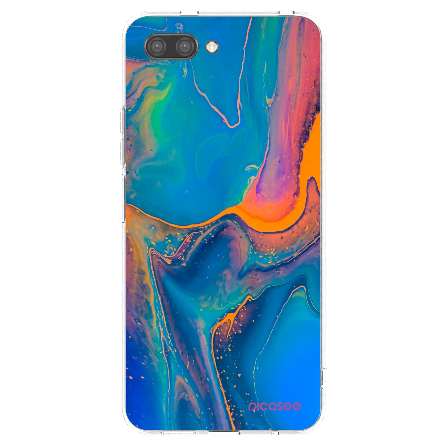Picasee silikonski prozorni ovitek za Honor 10 - Rainbow
