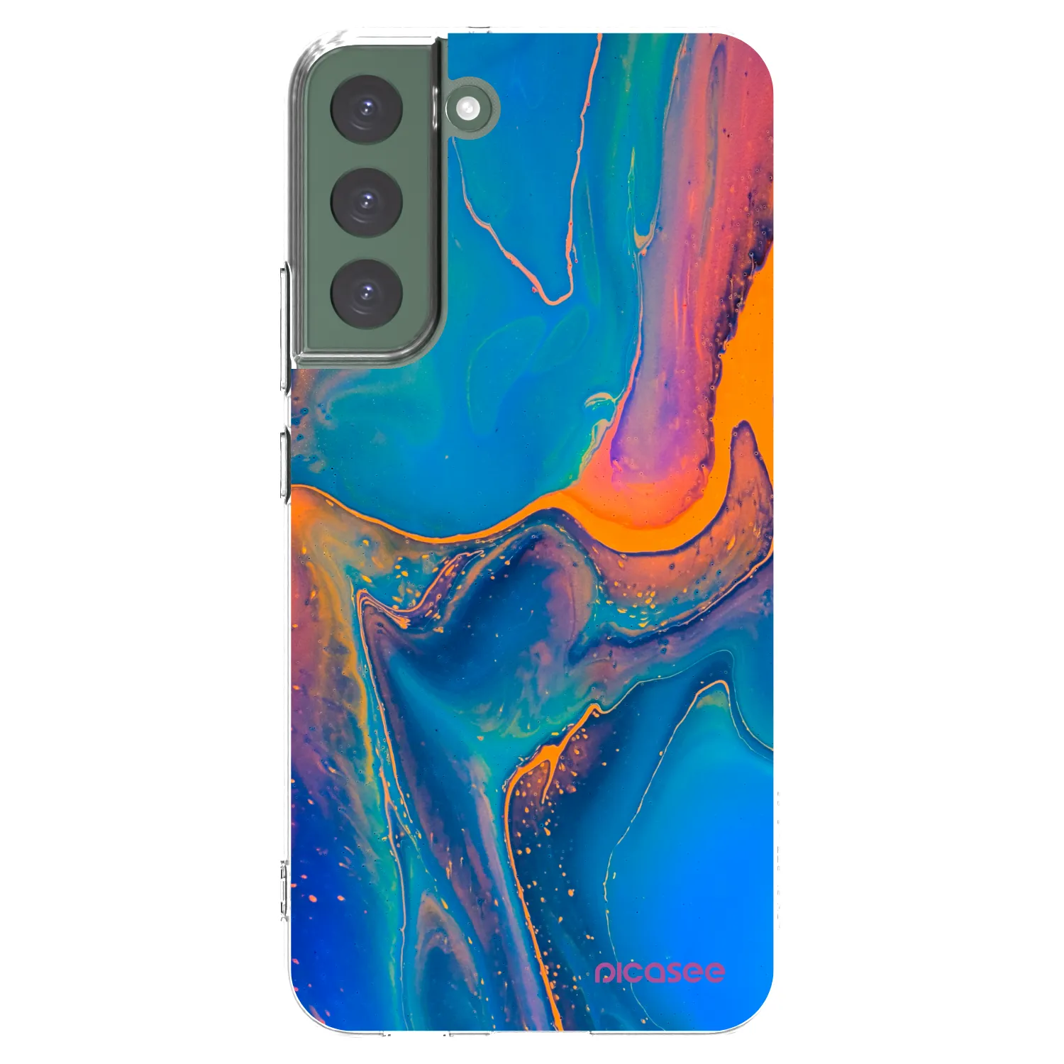 Picasee silikonski prozorni ovitek za Samsung Galaxy S22+ 5G - Rainbow