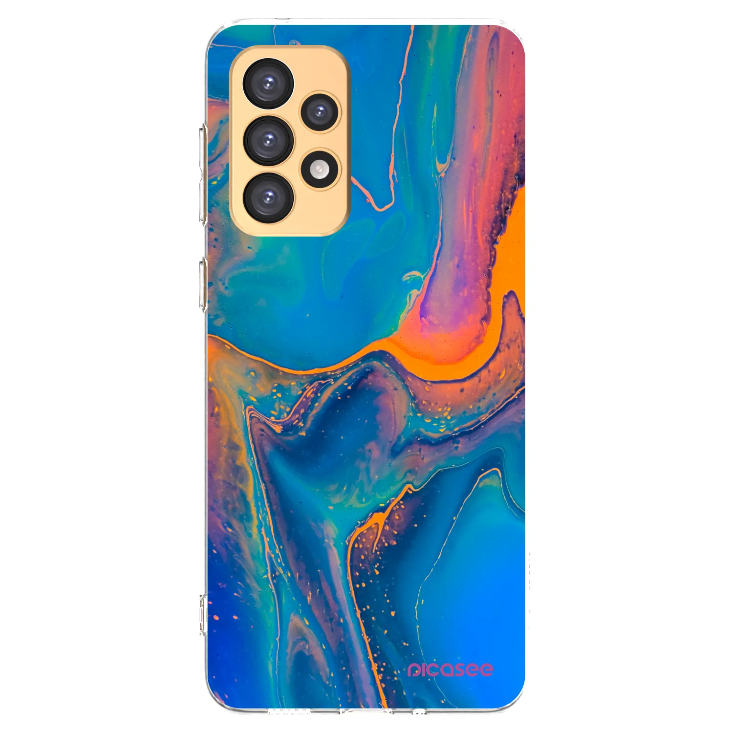 Picasee silikonski prozorni ovitek za Samsung Galaxy A33 5G A336 - Rainbow