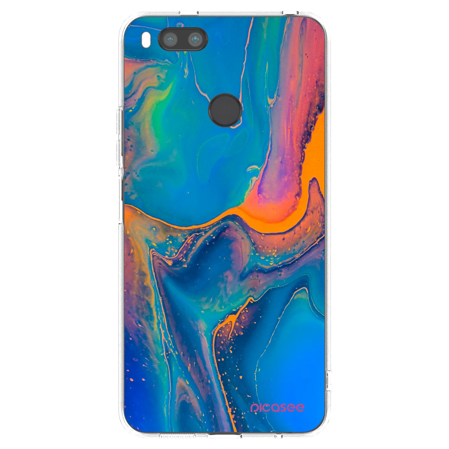 Picasee silikonski prozorni ovitek za Xiaomi Redmi A1 - Rainbow
