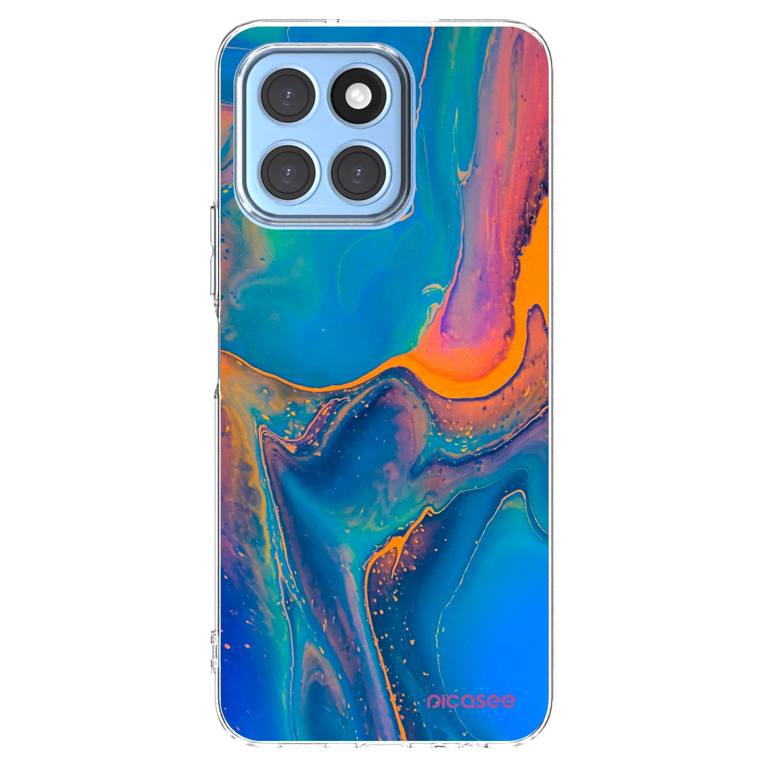 Picasee silikonski prozorni ovitek za Honor X8 5G - Rainbow