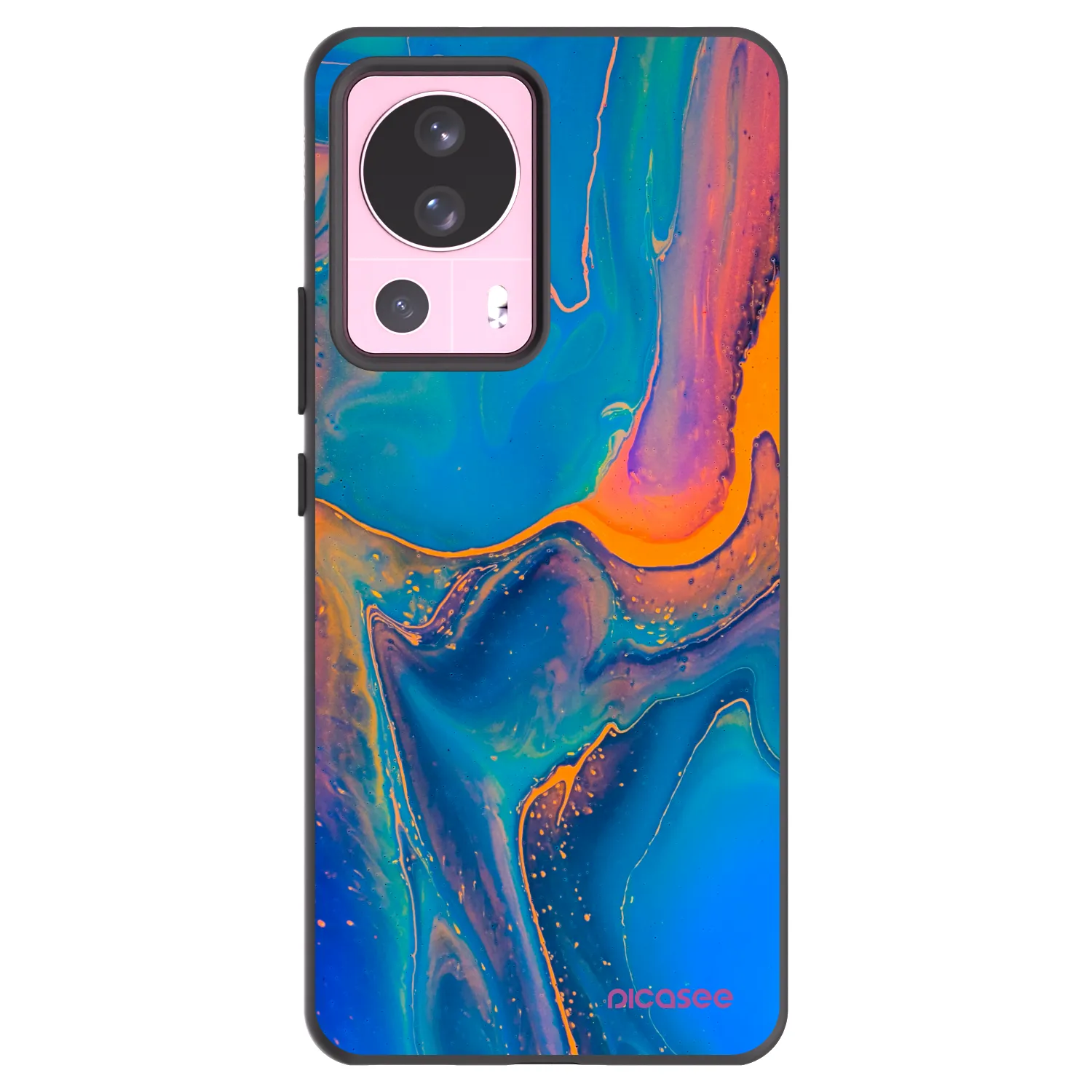 Picasee silikonski črni ovitek za Xiaomi 13 Lite - Rainbow