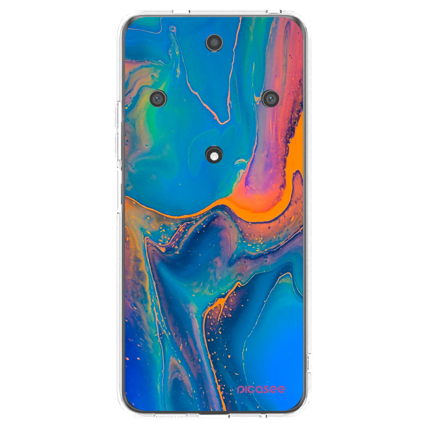 Picasee silikonski prozorni ovitek za Honor Magic5 Lite 5G - Rainbow