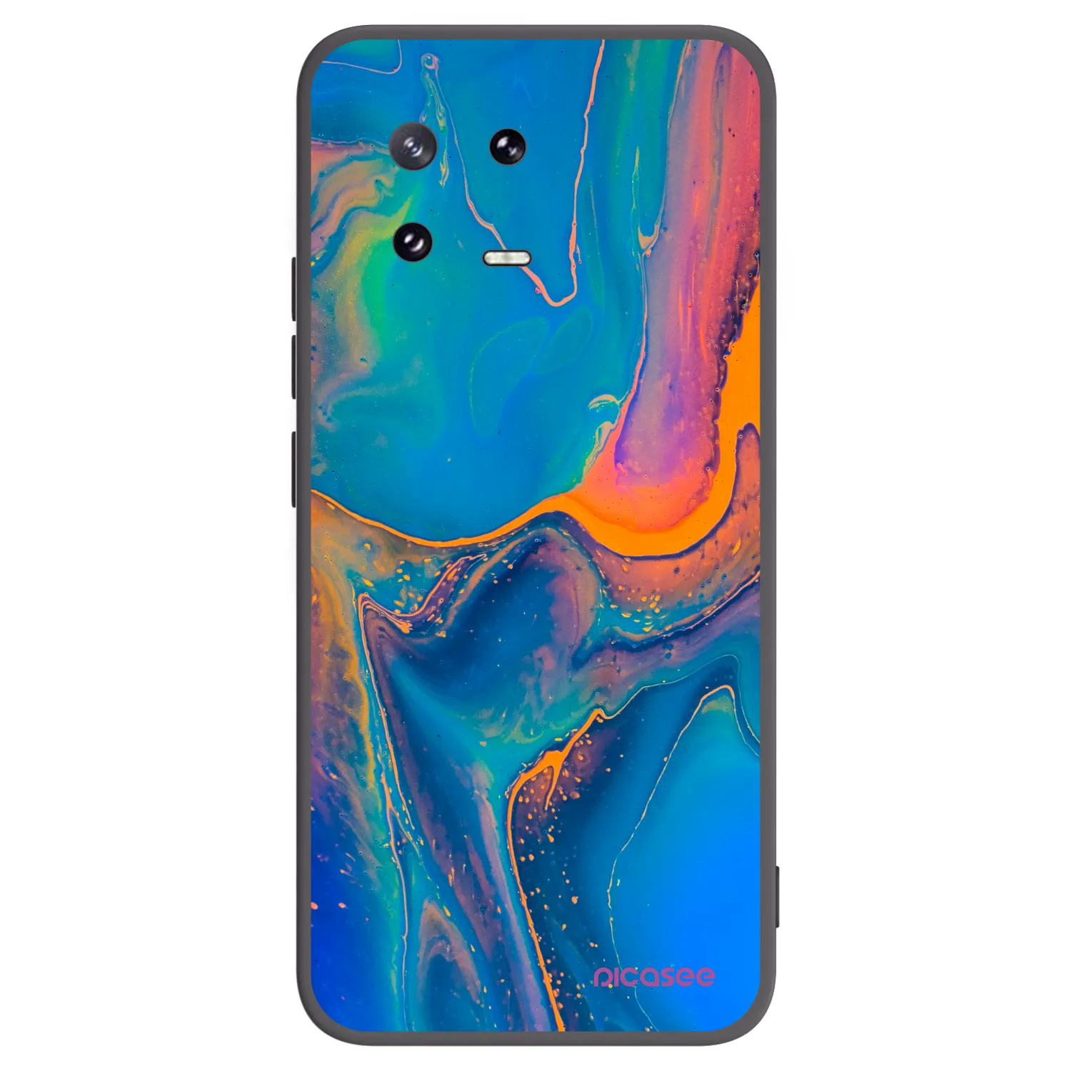 Picasee silikonski črni ovitek za Xiaomi 13 Pro - Rainbow
