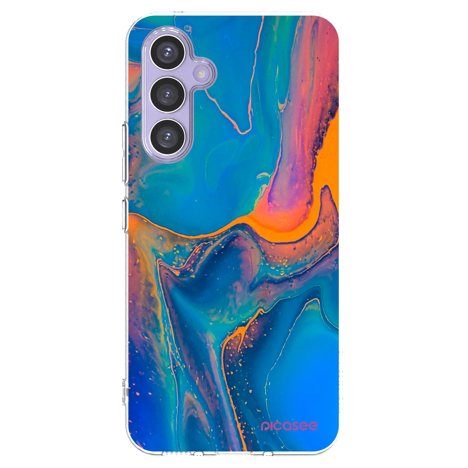 Picasee silikonski prozorni ovitek za Samsung Galaxy A54 5G A546B - Rainbow