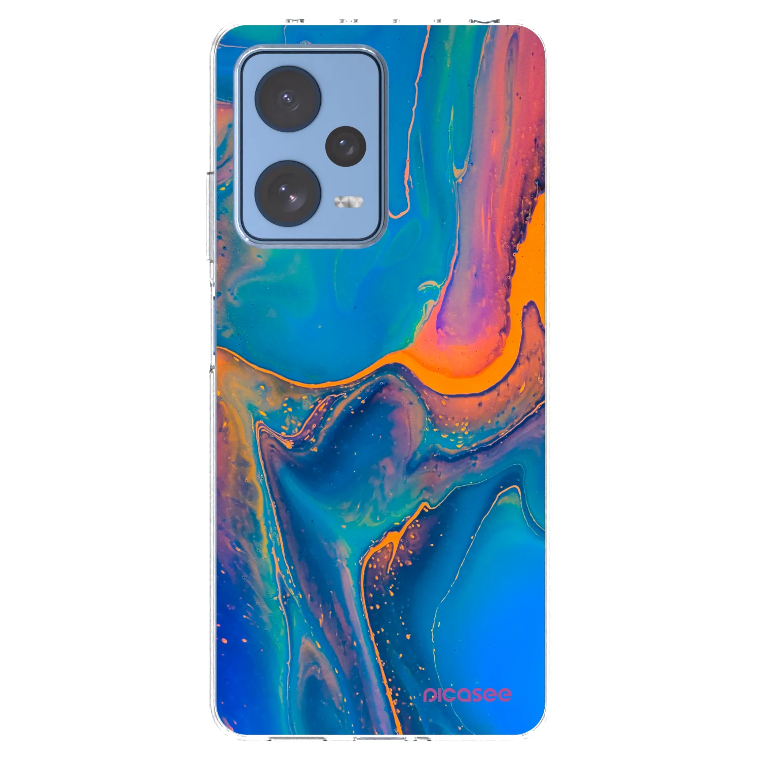 Picasee silikonski prozorni ovitek za Xiaomi Redmi Note 12 Pro 5G - Rainbow