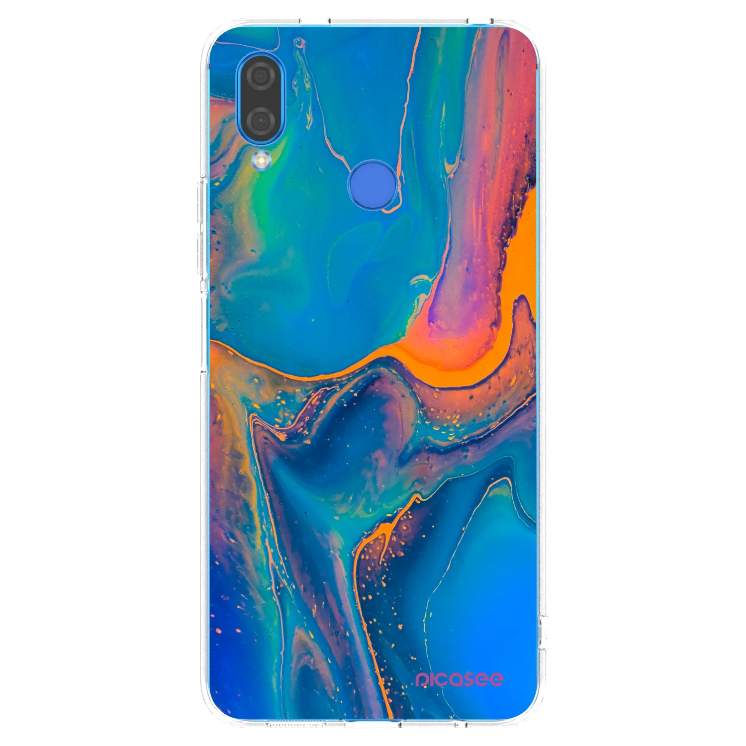 Picasee silikonski prozorni ovitek za Huawei Nova 3 - Rainbow