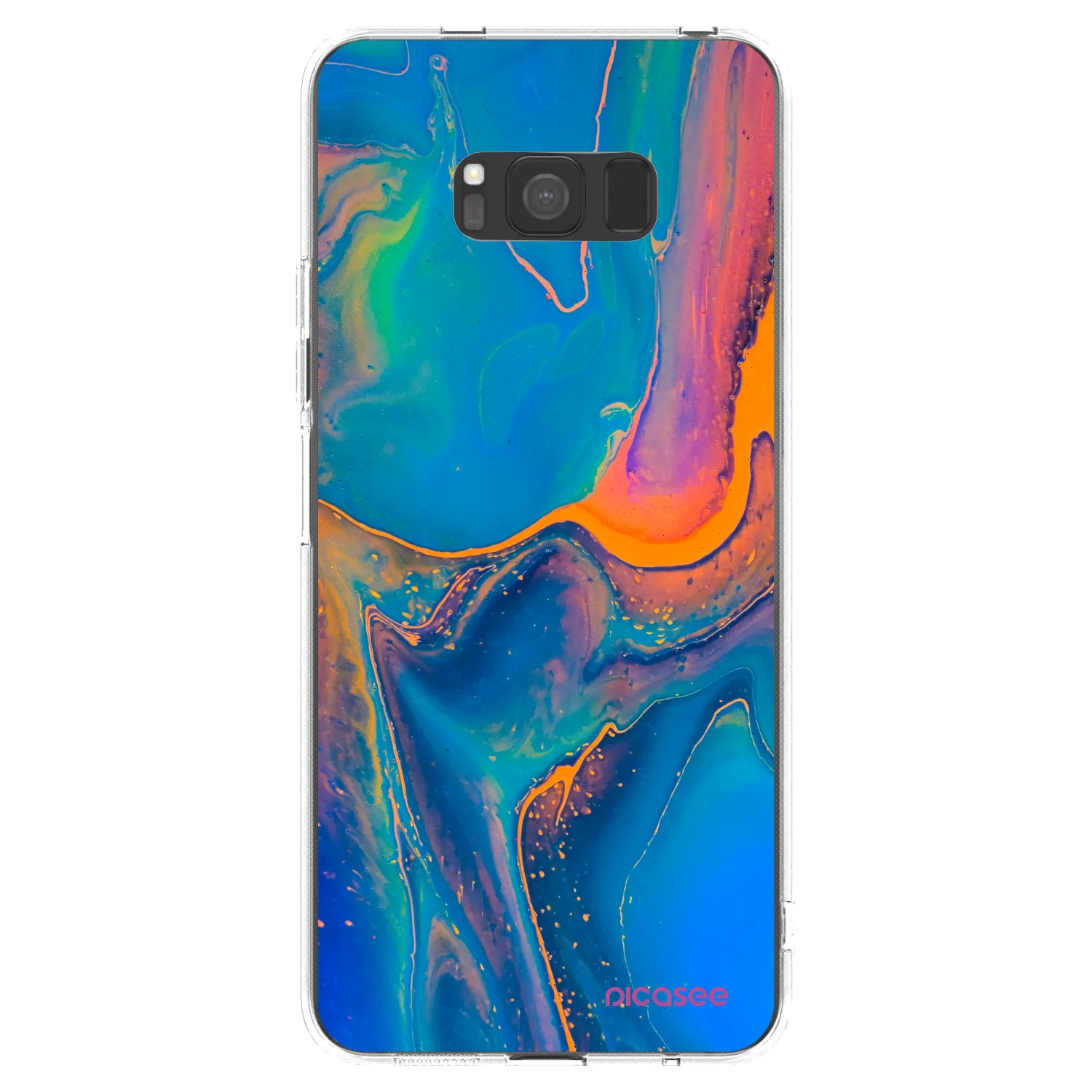 Picasee silikonski prozorni ovitek za Samsung Galaxy S8 G950F - Rainbow