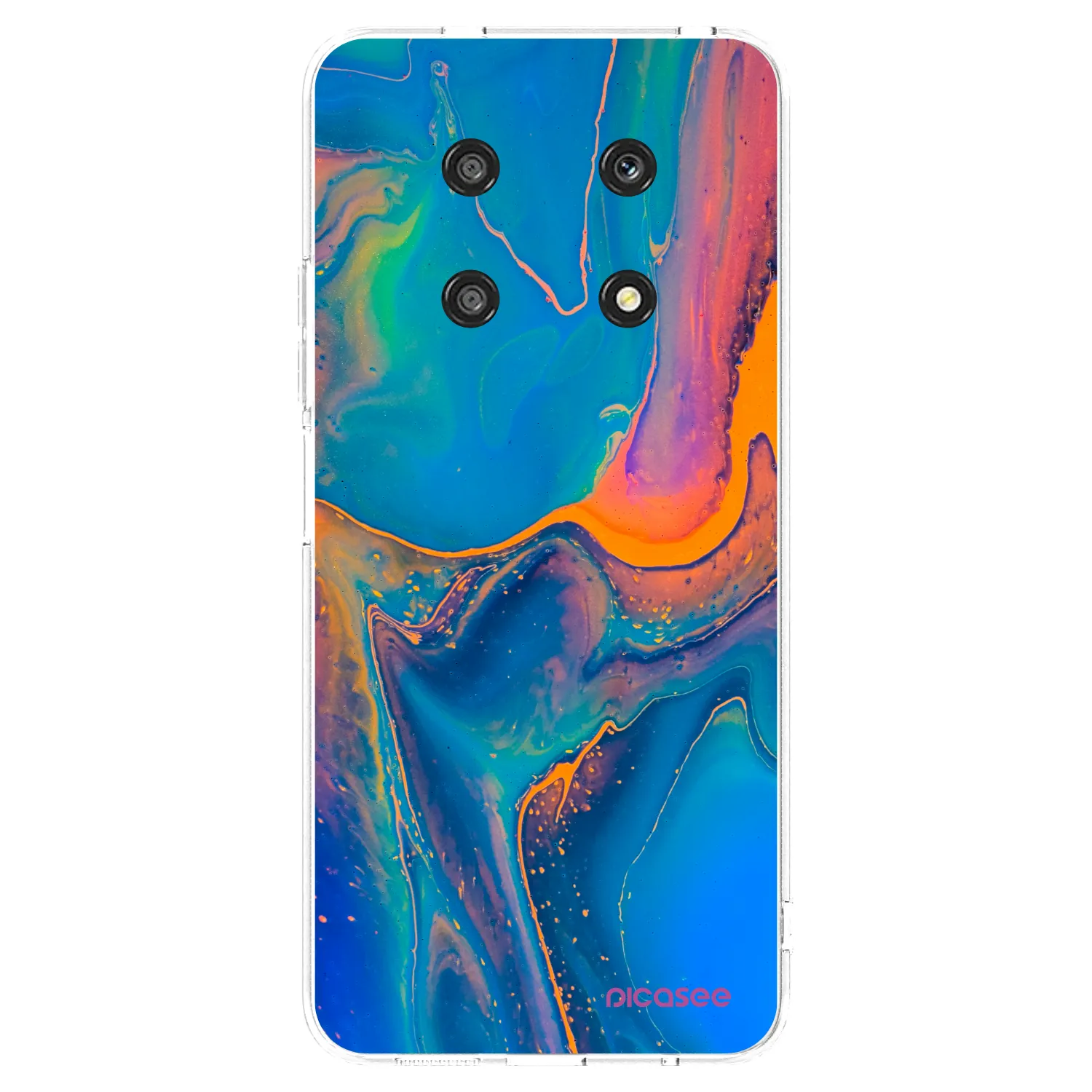 Picasee silikonski prozorni ovitek za Honor Magic4 Lite 5G - Rainbow
