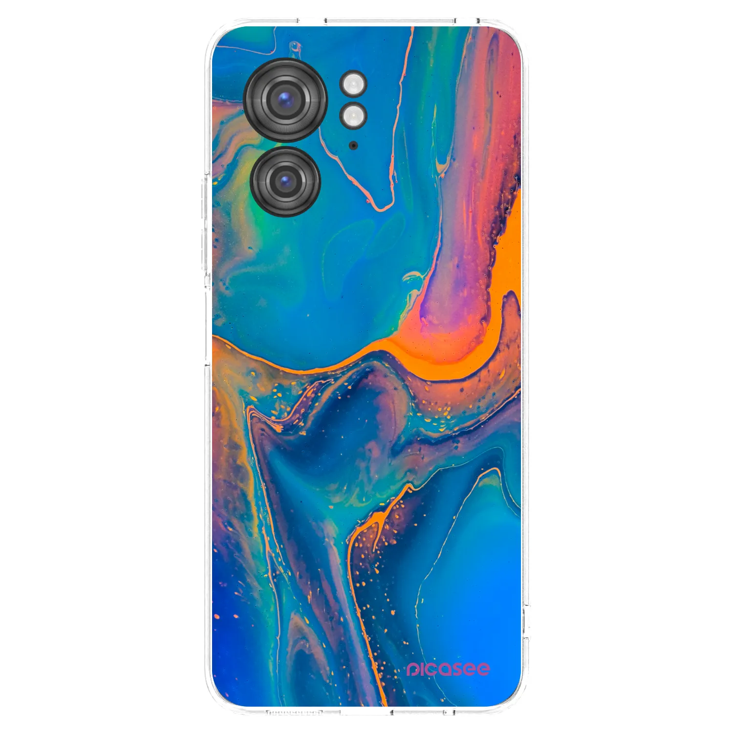 Picasee silikonski prozorni ovitek za Motorola Edge 40 - Rainbow