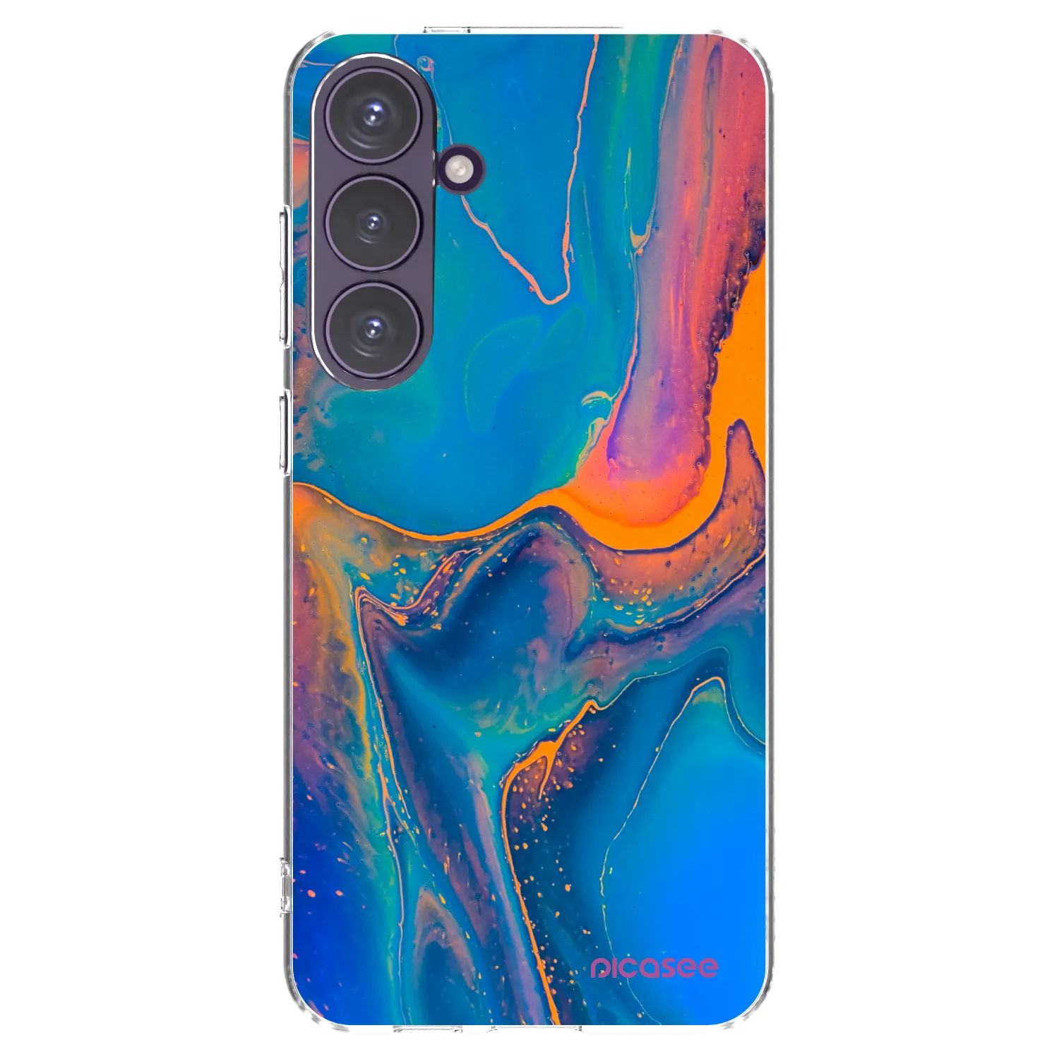 Picasee silikonski prozorni ovitek za Samsung Galaxy S24+ S926B 5G - Rainbow