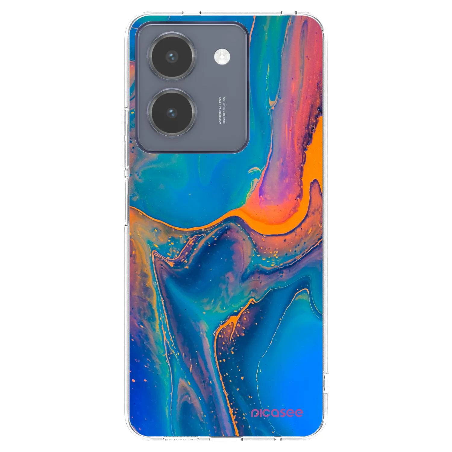 Picasee silikonski prozorni ovitek za Vivo Y36 4G - Rainbow