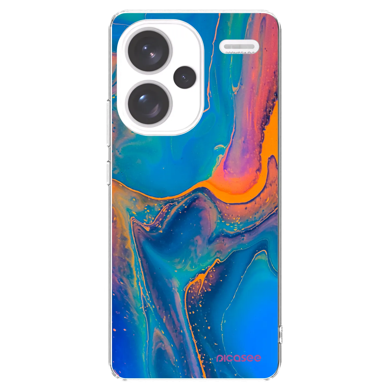 Picasee silikonski prozorni ovitek za Xiaomi Redmi Note 13 Pro+ 5G - Rainbow