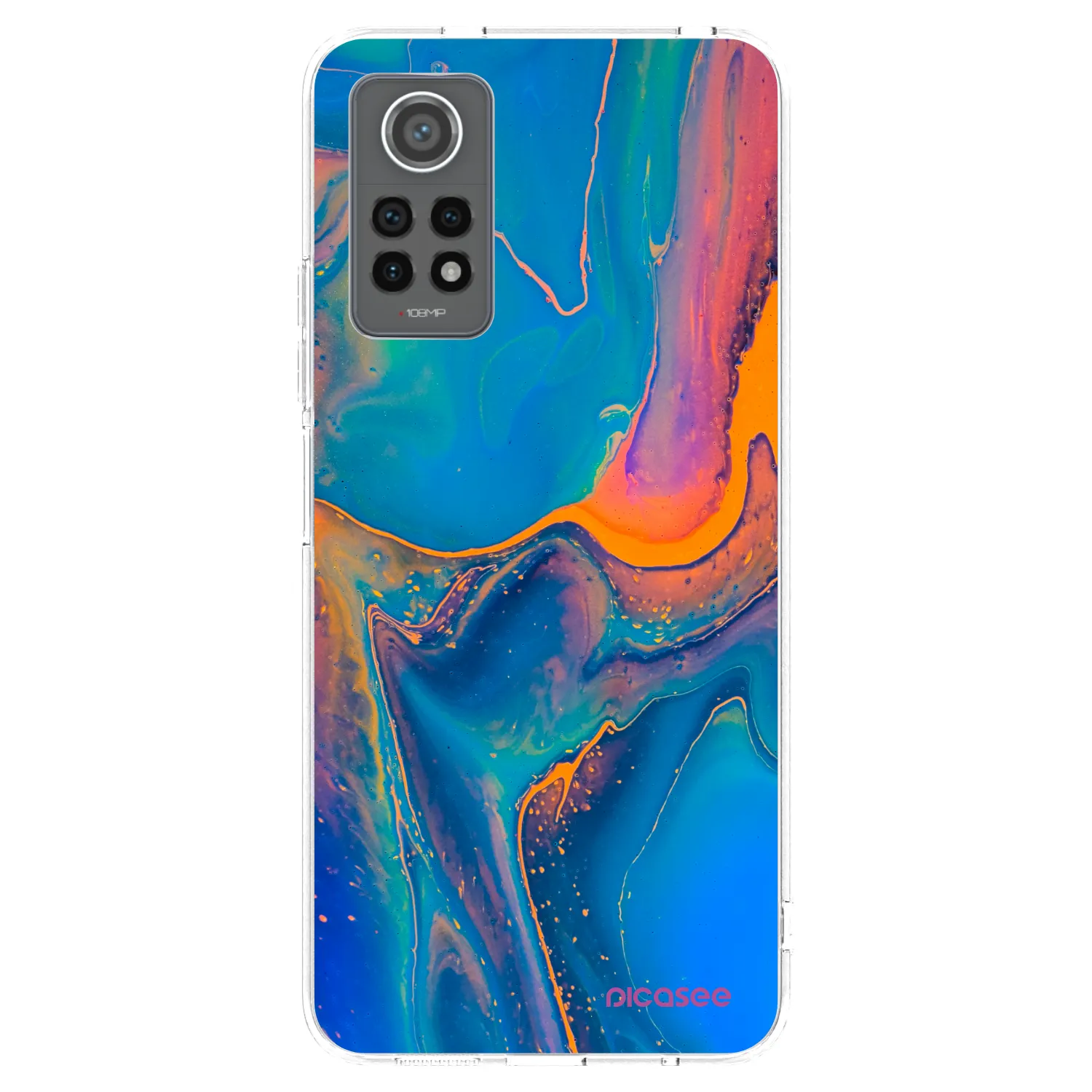 Picasee silikonski prozorni ovitek za Xiaomi Redmi Note 12 Pro 4G - Rainbow