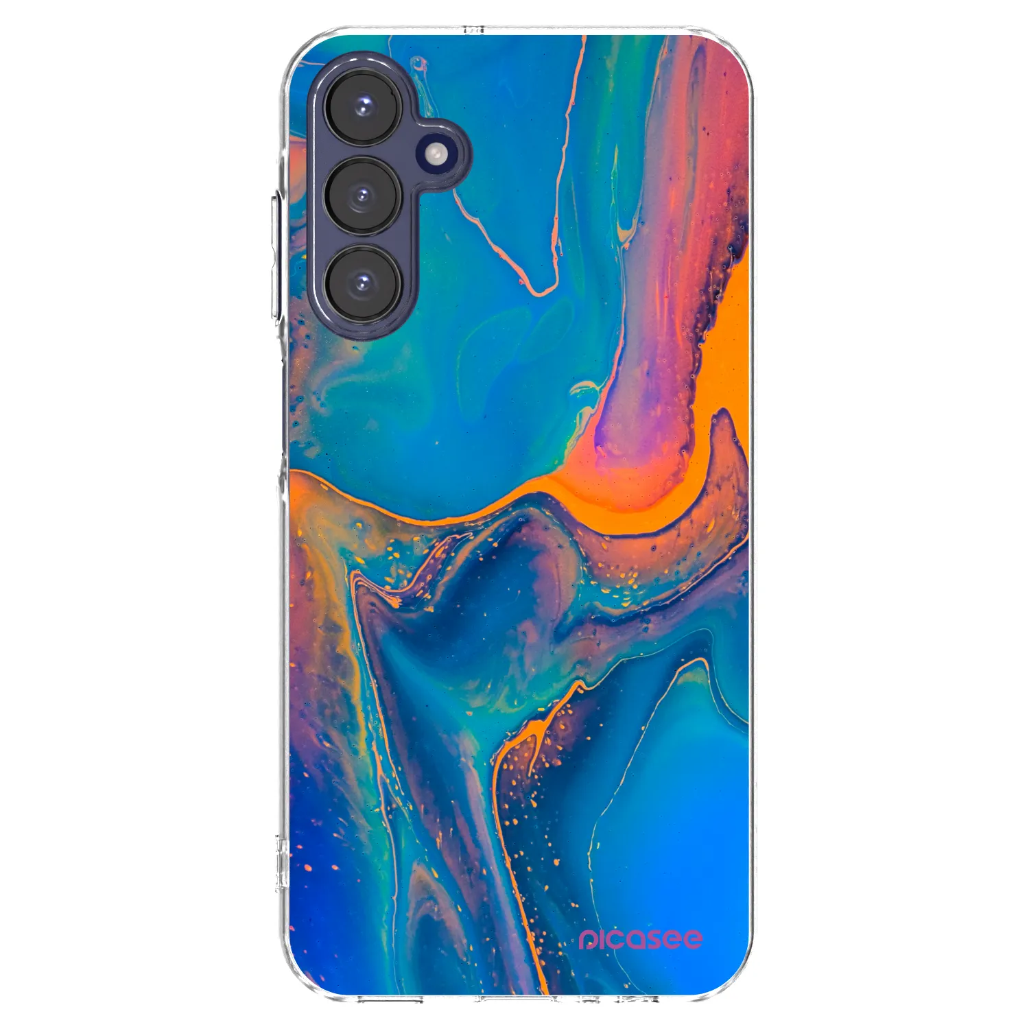 Picasee silikonski prozorni ovitek za Samsung Galaxy A15 A155F 4G - Rainbow