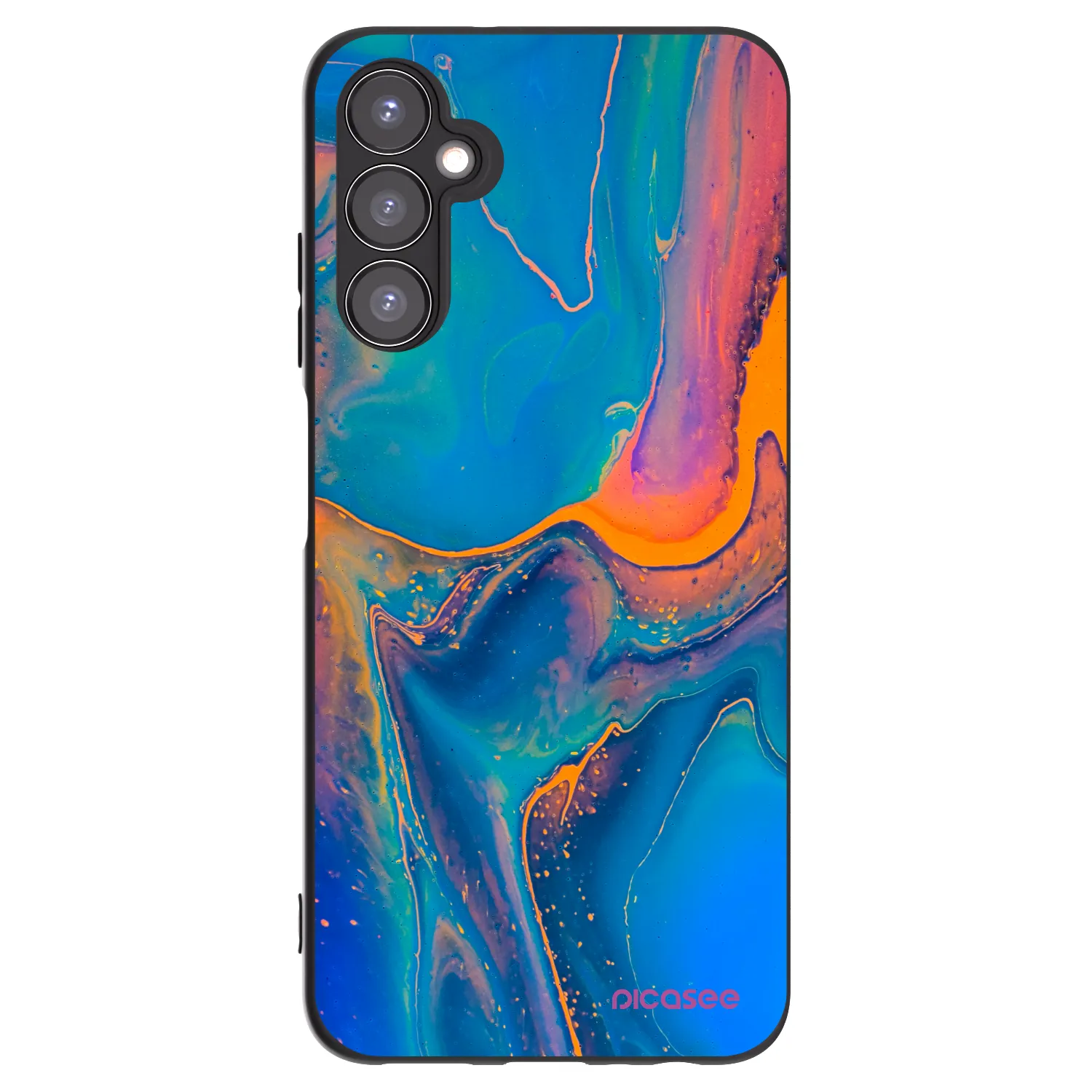 Picasee silikonski črni ovitek za Samsung Galaxy A05s A057G - Rainbow
