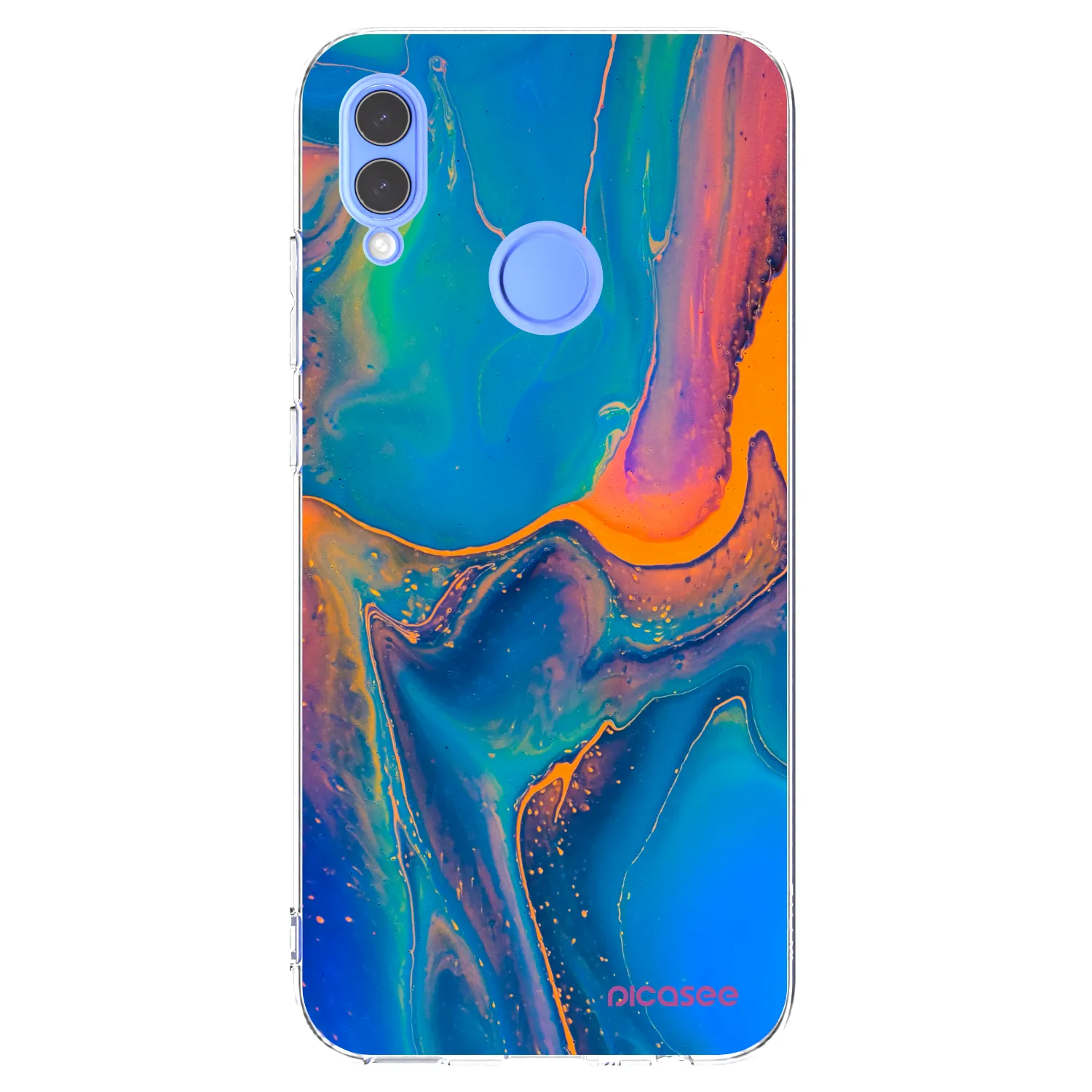 Picasee silikonski prozorni ovitek za Huawei P Smart 2019 - Rainbow