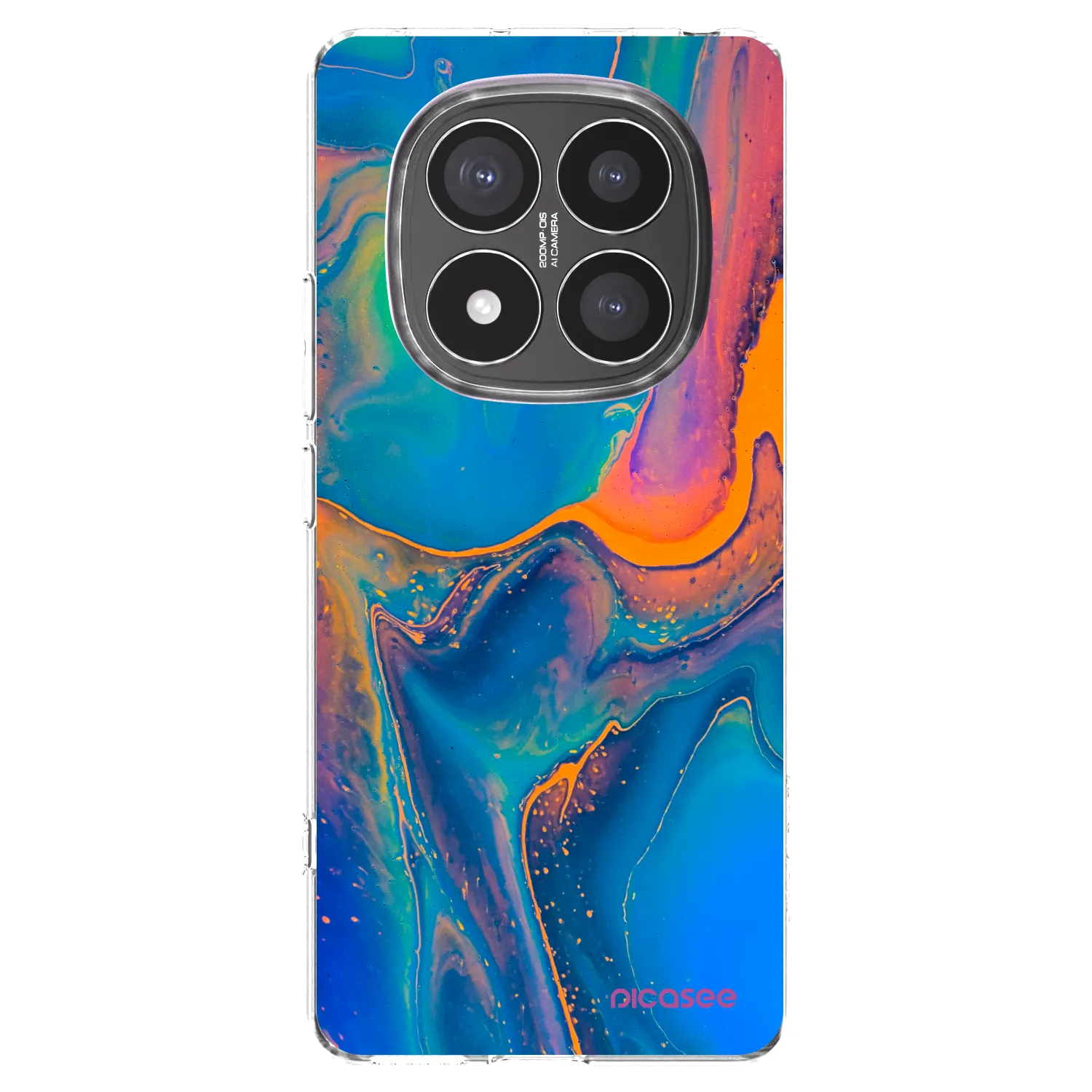 Picasee silikonski prozorni ovitek za Xiaomi Redmi Note 14 Pro+ 5G - Rainbow