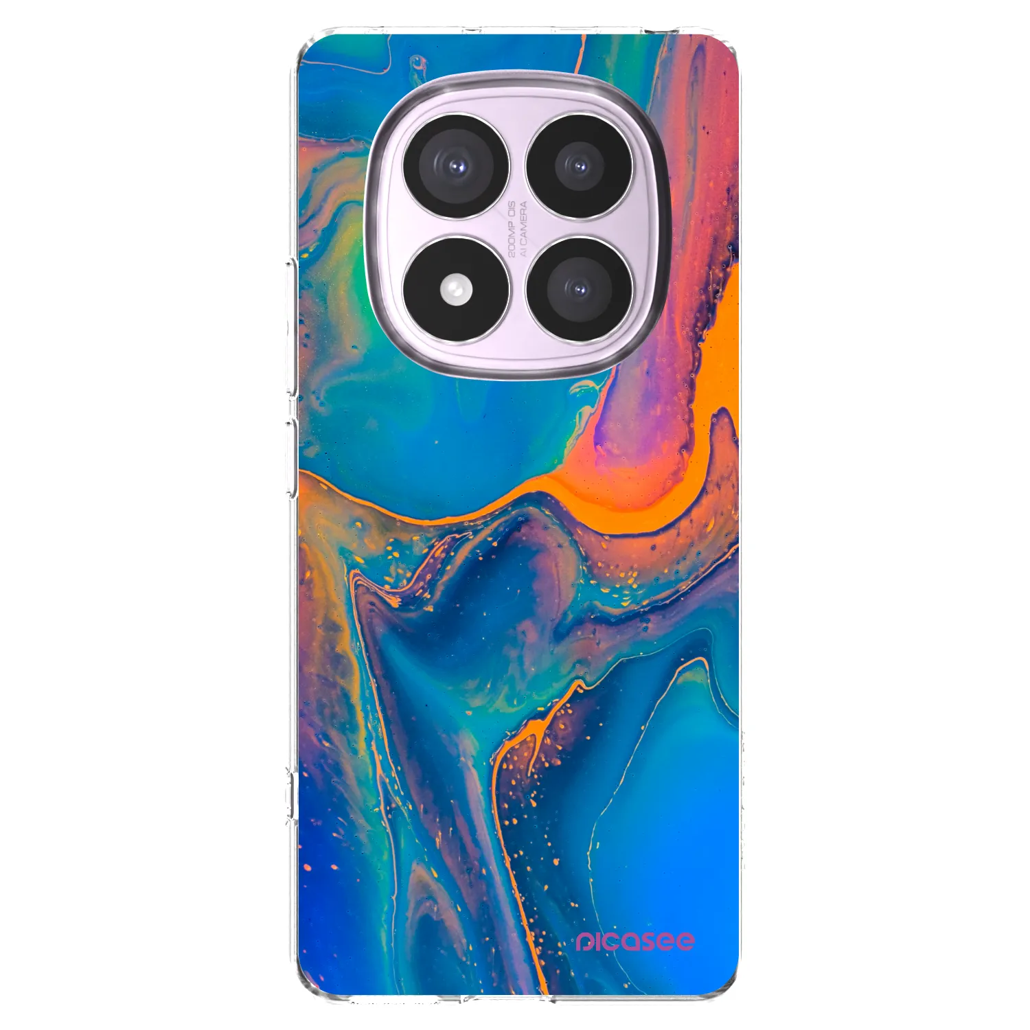 Picasee silikonski prozorni ovitek za Xiaomi Redmi Note 14 Pro 5G - Rainbow