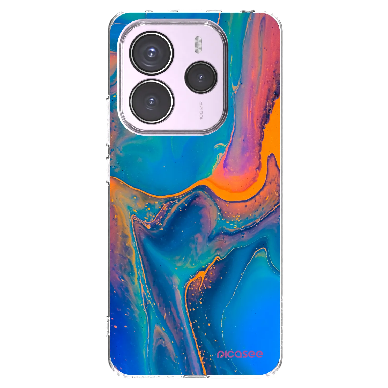 Picasee silikonski prozorni ovitek za Xiaomi Redmi Note 14 5G - Rainbow