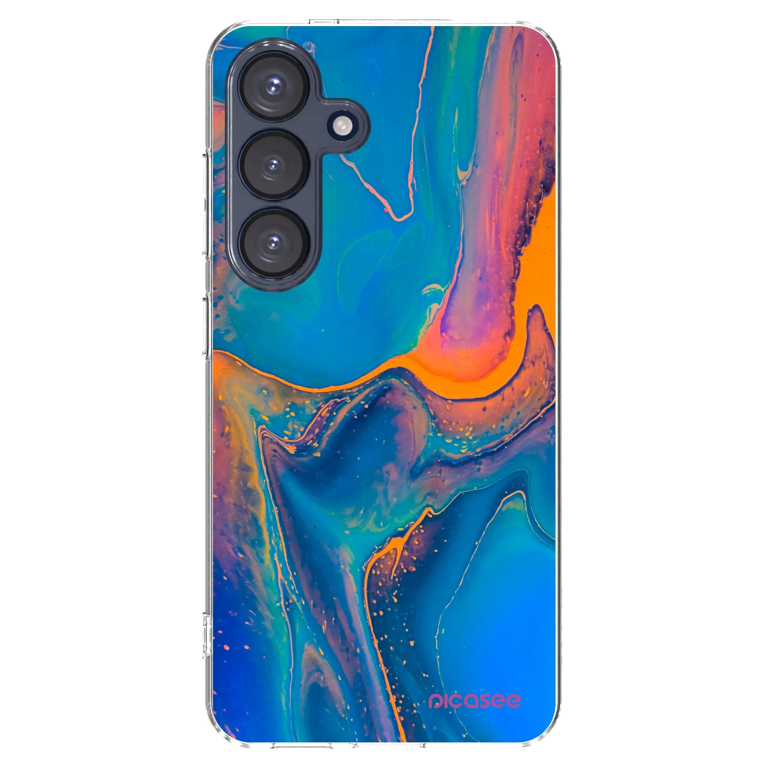 Picasee silikonski prozorni ovitek za Samsung Galaxy S25 5G - Rainbow