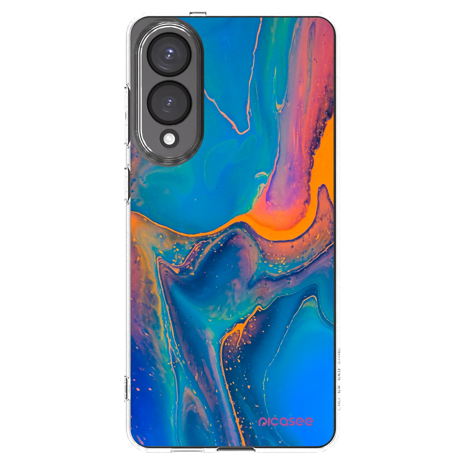 Picasee silikonski prozorni ovitek za Samsung Galaxy S25 Edge 5G - Rainbow