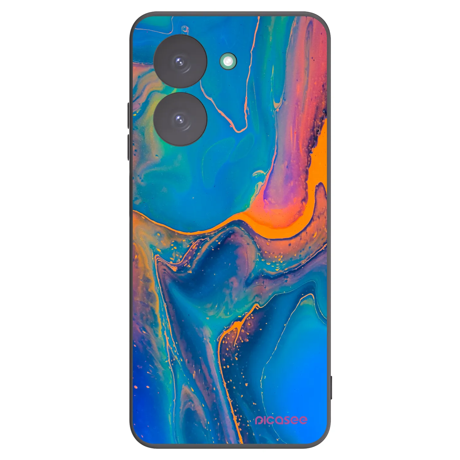 Picasee silikonski črni ovitek za Xiaomi Redmi A5 - Rainbow
