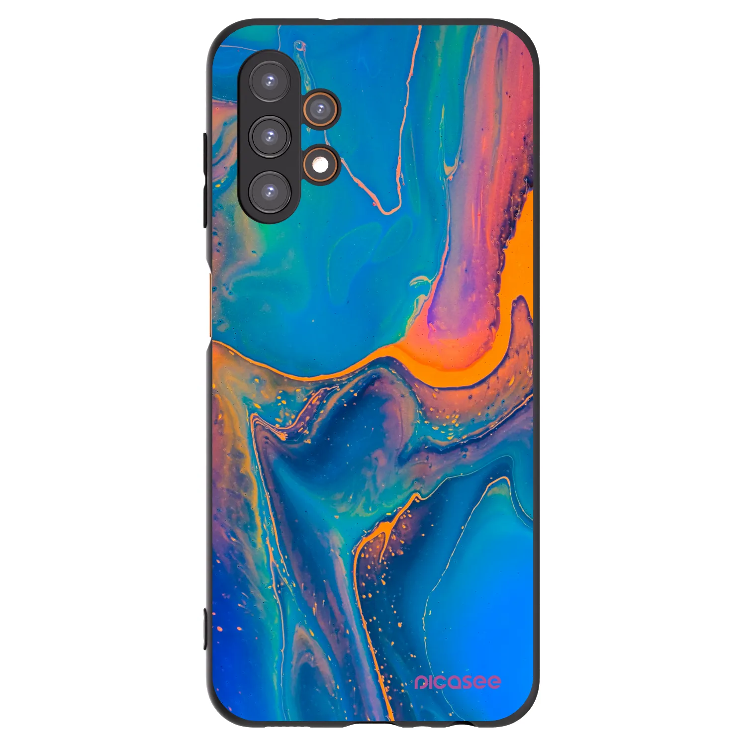 Picasee silikonski črni ovitek za Samsung Galaxy A13 5G - Rainbow