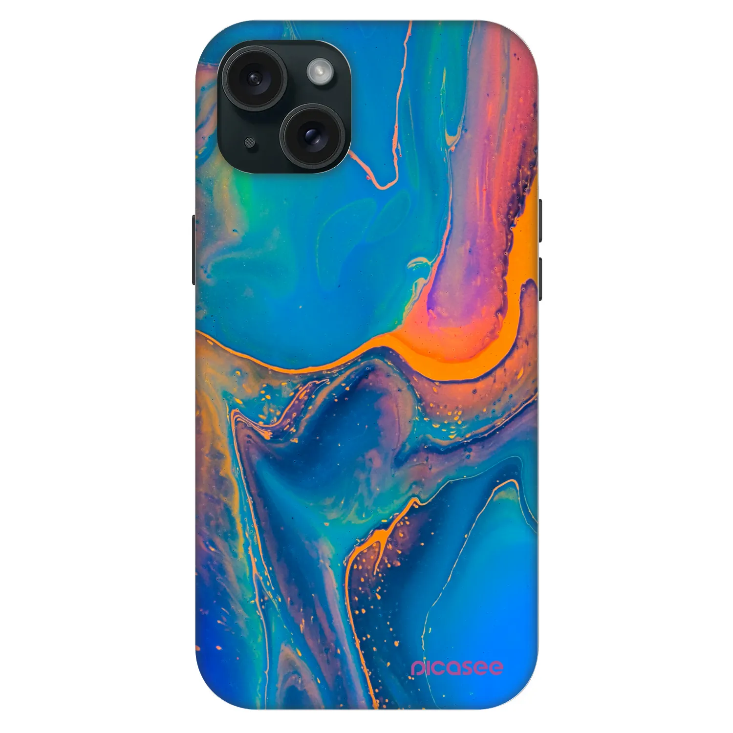 Picasee Fashion Case MagSafe za Apple iPhone 15 Plus - Rainbow