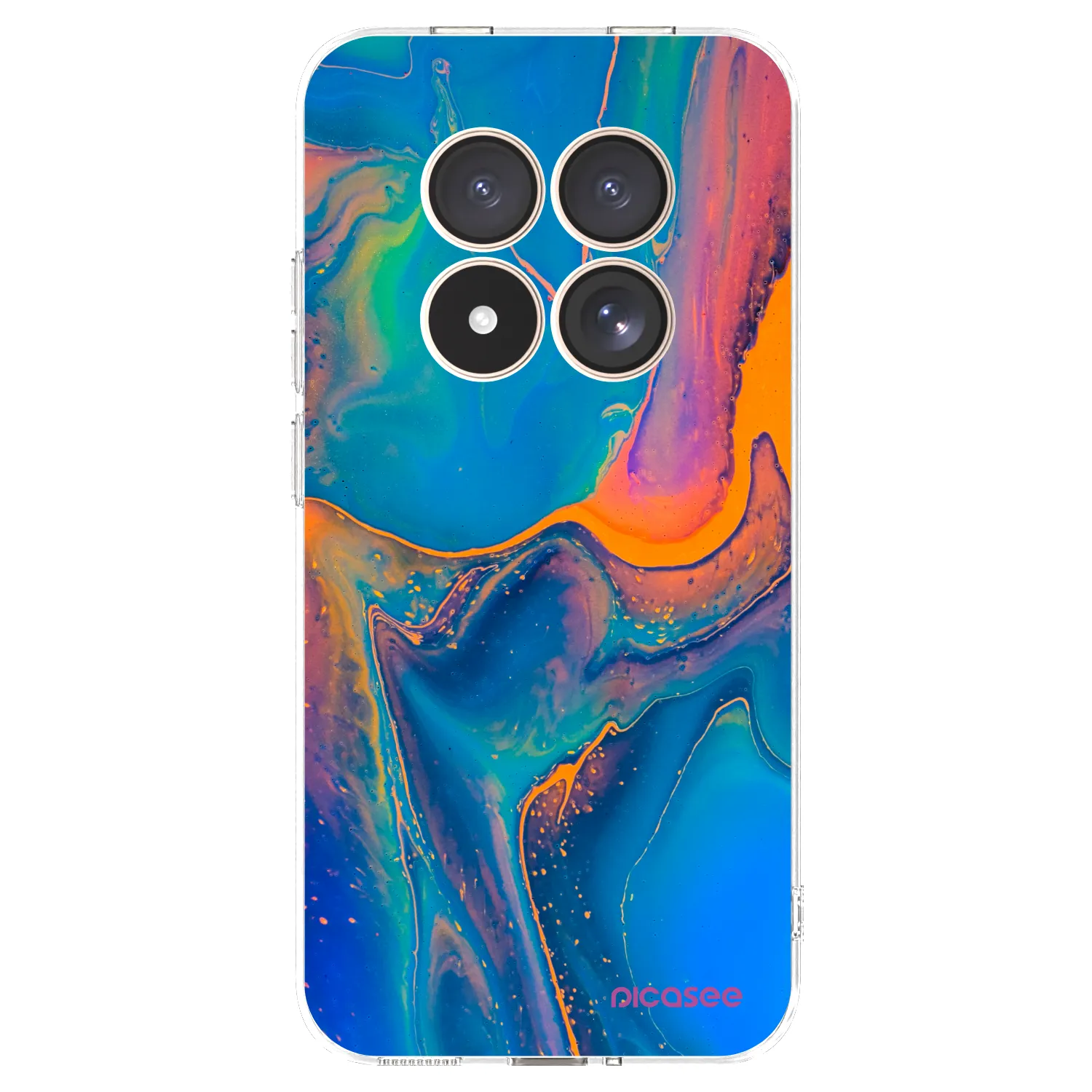 Picasee silikonski prozorni ovitek za Xiaomi Redmi Note 15 Pro 4G - Rainbow