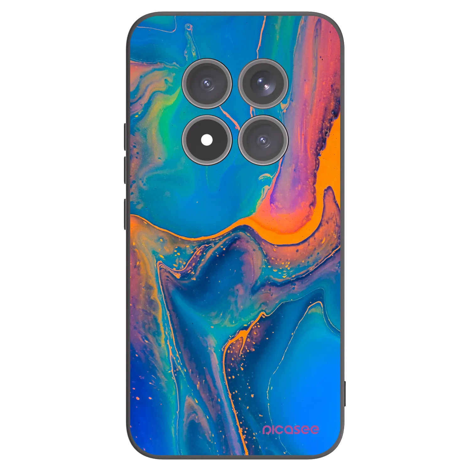 Picasee silikonski črni ovitek za Xiaomi Redmi Note 15 Pro+ - Rainbow